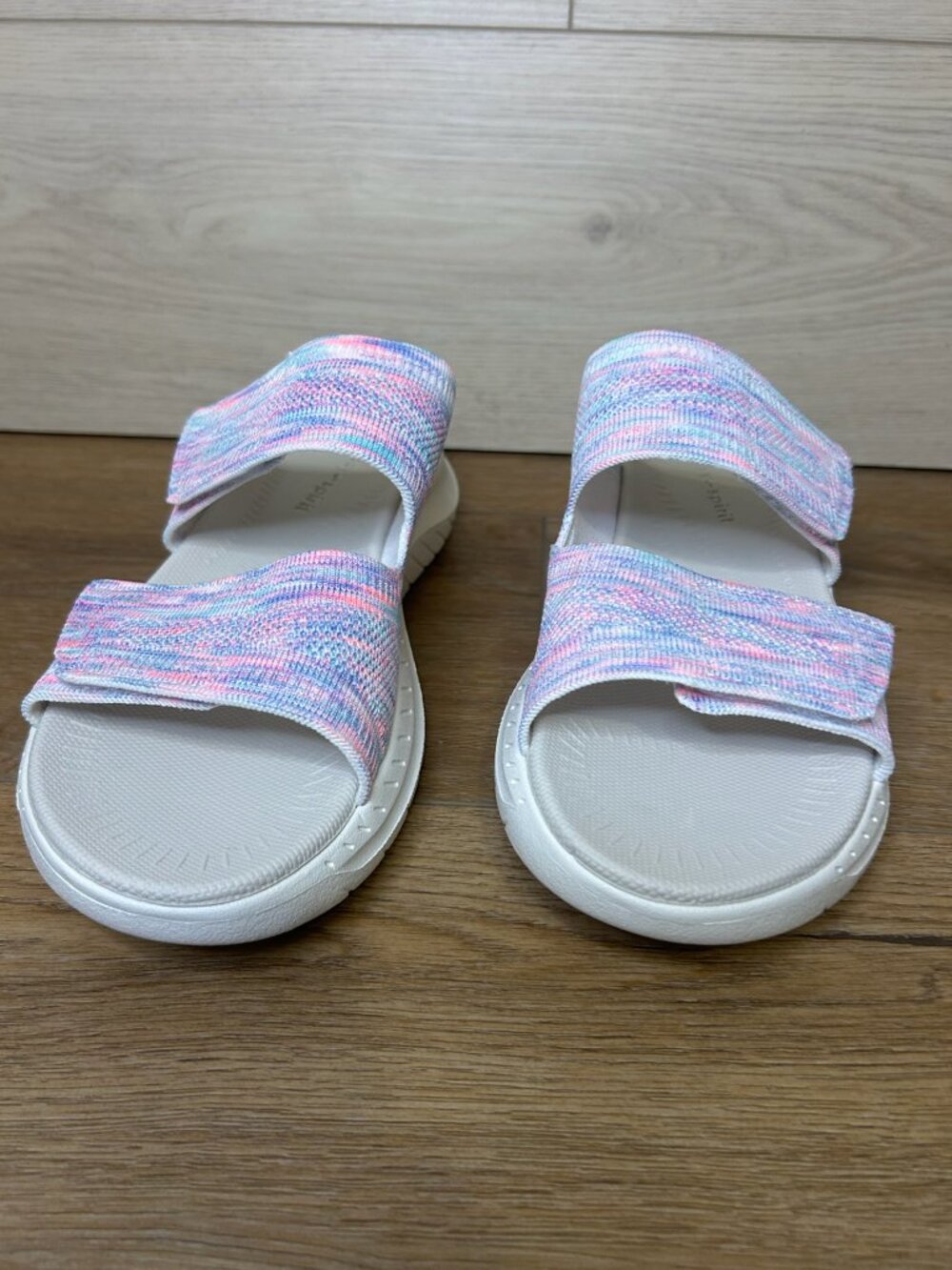 Easy Spirit Dashtyn Double Band Lightweight Slip-On Sandals Pastel Rain NWT 9M
